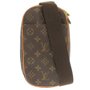 LOUIS VUITTON Brown Monogram Pochette Hobo Bag